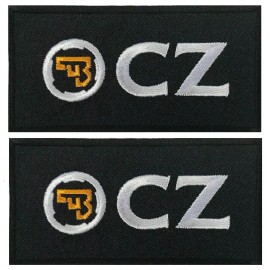 CZ Ceska Zbrojovka Guns Pistol Safe Handgun Patch | 2PC iron on Sew  4"x1.75"