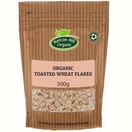 Organic Toasted Wheat Flakes 500g by Hatton Hill Organic