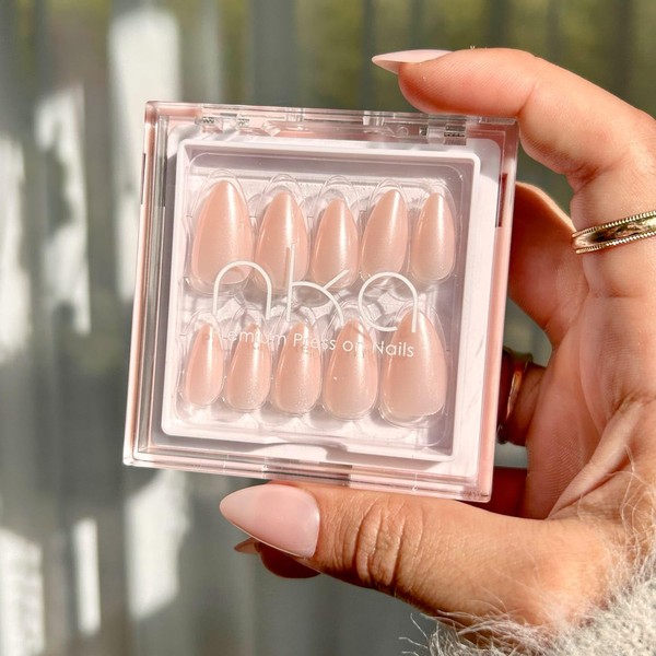 Nka Press on Nails Kit, 30 Premium Quality Reusable Fake