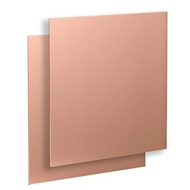 USAMILY Pure Copper Sheet Plate 6" x 6" x20 Gauge 2pcs, 99.9% Cu Metal for Industry Supply, DIY Projects, Jewelry, Repairs, Experiments