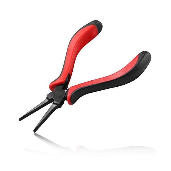 LEONTOOL 5 Inch Flat Nose Pliers Smooth Jaw, Jewelry Beading