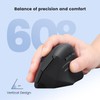 Perixx PERIMICE 608 Wireless Ergonomic Vertical Mouse - 5 Programmable