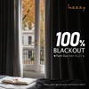Lazzzy White Blackout Velvet Curtains for Living Room Bedroom 84