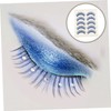 Baluue 25pairs Rhinestone Fake Eyelash Extensions for Festivals and Cosplay