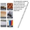 Extra Long Straight Shank Twist Drill Bits, 9mm Extension High