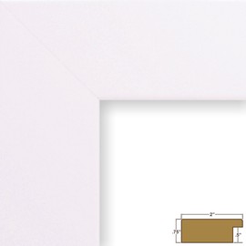 Craig Frames 74267 5 x 7 Inch Satin White Picture Frame Matted to Display a 4 x 6 Inch Photo