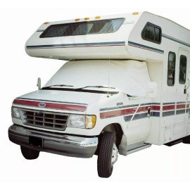 ADCO 2422 RV Windshield Cover White Snooze Bonnet For Sprinter Van 2002-2006
