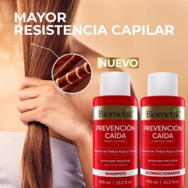 Biometik Kit Anticaida Shampoo + Acondiconador + Tónico