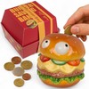 MIJOMA Burger Money Box with Ceramic Eyes - With Lock