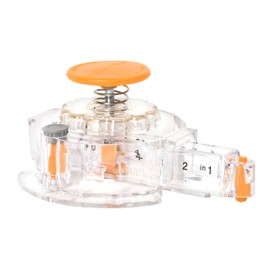 Fiskars Circle Cutter with 3 Replacement Blades - 1" to 8 Cut Length - Arts and Crafts Paper Cutter - Clear/Orange