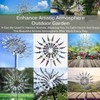 Generic Shirem Magical Metal Windmill, Kinetic Wind Sculptures & Spinners,