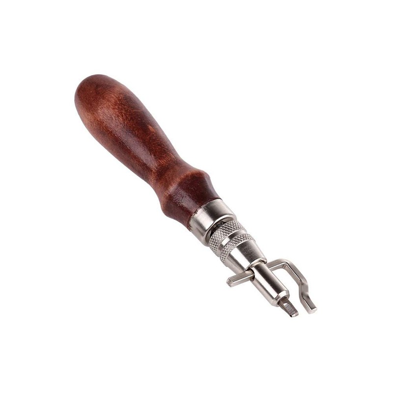 GeKLok Leather Groover Tools, 7 In 1Adjustable Sewing Stitching Beginner