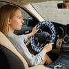 10Pcs Fluffy Leopard Print Car Accessories Set – Featuring Plush