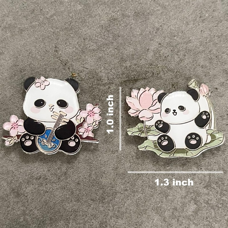 12 Pack Fridge Magnets Panda Refrigerator Office Magnets for Calendars