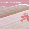 A Nice Night Zipper Bedding Pink Bow Printed on Colorful
