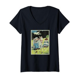 Womens Raggedy Ann, Andy and the Camel with Wrinkled Knees V-Neck T-Shirt