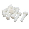 sourcing map Hexagon M10 x 35mm Nylon Plastic Screw Threaded