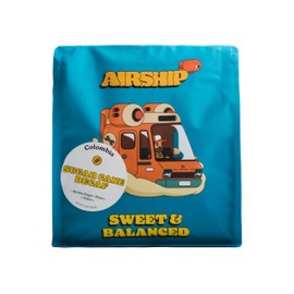 Airship Coffee Sugar Cane Decaf, 250g - Flavor Notes of Brown Sugar, Toffee, and Plum - Caffeine Removed with Sugar Cane Distillate - Roasted Whole Bean Coffee