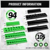 Magnetic Socket Organizer Holder Tool: 8PCS Set includes 2PCS 1/4",