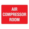 Air Compressor Room Red Landscape - Wall Sign Facility Signs