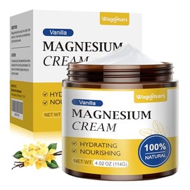 Crema De Magnesio Para Dormir - Loción Tópica De Magnesio Para Calambres Y Dolores En Las Piernas, Relajación Muscular, Calma - Manteca Corporal Natur