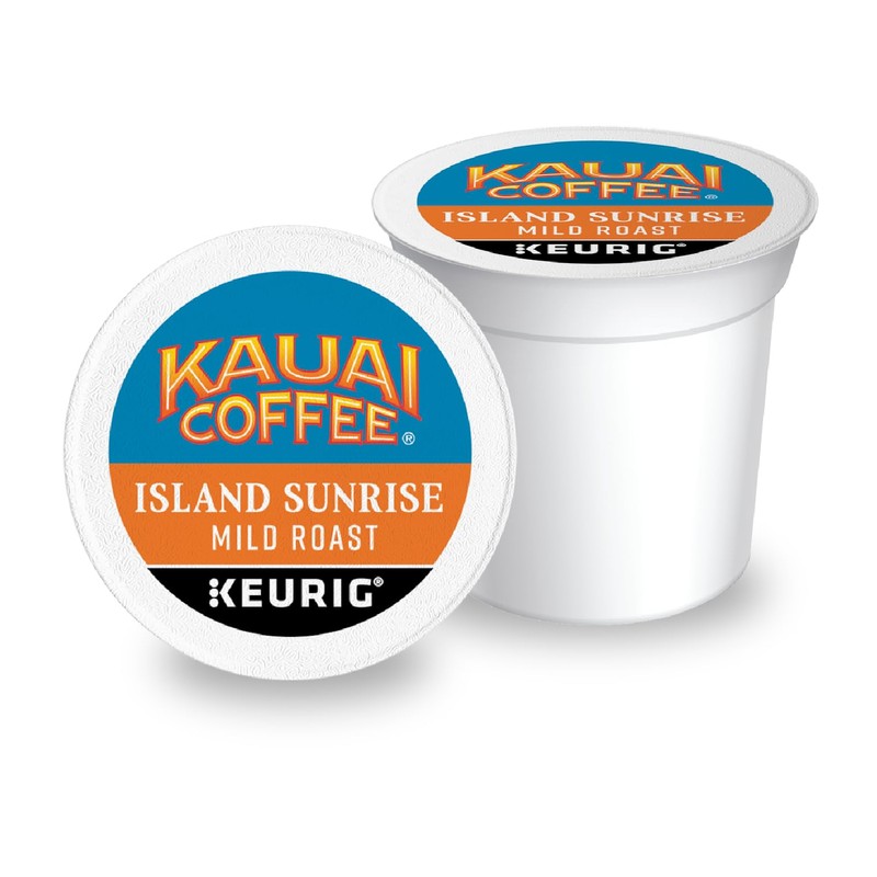 Kauai Coffee K-Cup Pods for Keurig Brewers – Arabica Coffee,
