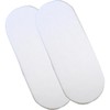 Fitted Cotton Moses Basket Sheets - Pack of 2 White