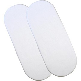 Fitted Cotton Moses Basket Sheets - Pack of 2 White