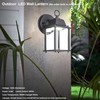 LIT-PaTH Outdoor LED Wall Lantern, Wall Sconce as Porch Lighting