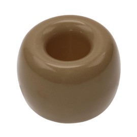 ONLYKXY 1pcs Mini Ceramic Toothbrush Base Holder Single Stand Ring Pen Holder for Bathroom Vanity Countertops Desk Organizer Tooth Brush Holder (Camel)