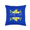 aesthetic adventures Amalfi Coast Italy Lemon Bliss Throw Pillow, 16x16,