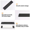 MOROBOR Self-Stick Rectangular Sliding Door Pulls, 2pcs Matte Black Aluminum