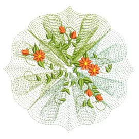 Embroidery By Vicki Ripple Flower Blocks 10 Quilt Blocks Embroidered Beautiful Gorgeous