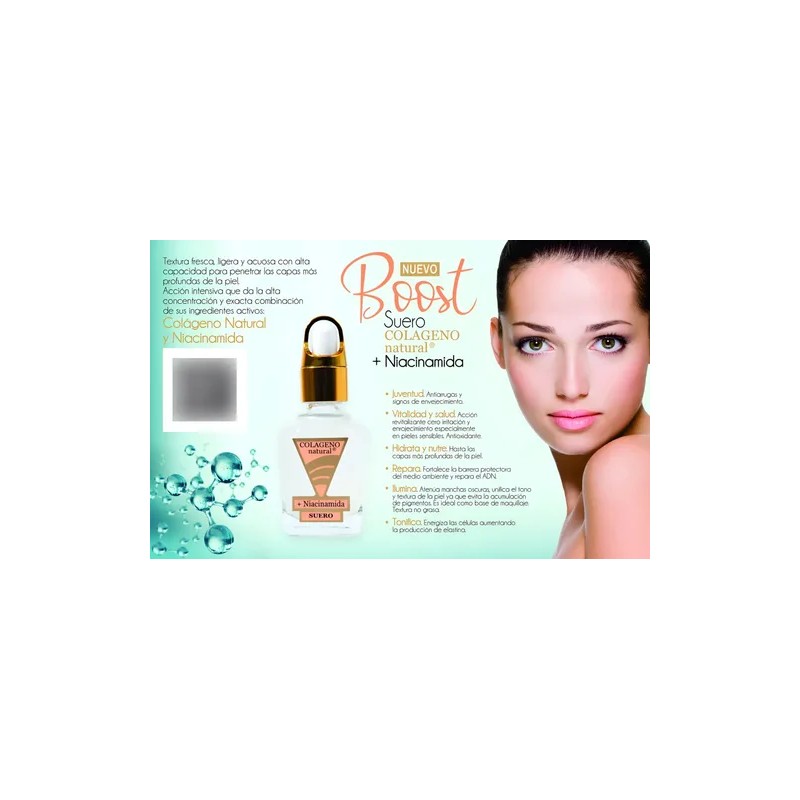 Boost Suero Colágeno Natural + Niacinamida 12 Pack