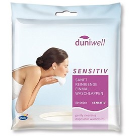 Duni Duniwell Disposable Wash Cloths Sensitive Pack of 50)