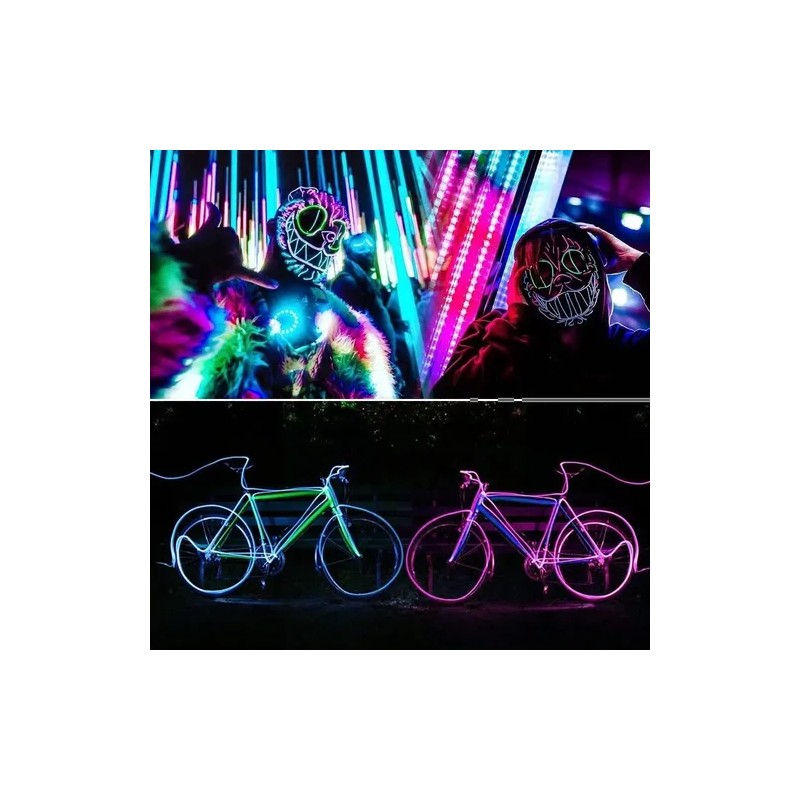 Tira Led Automotriz Color Azul 5 Metros Ambientacion