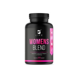 Multivitamínico para Mujer | 200 cápsulas 650 mg por porción. Colágeno Hidrolizado, Biotina, Ácido Fólico y Vitaminas. Ingredientes naturales. Womens Blend. B Life