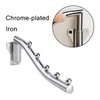 Wall Mount Clothes Hanger,180° Folding Clothes Rail for Bedrooms,Laundry Rooms,Bathrooms(5