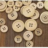 50 Elegant Premium Wooden Buttons, Round Wooden Buttons, Natural in
