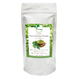 Marunga Organic Moringa Powder, 100% Raw & Natural, Non-GMO Superfood, 30-Day Supply, Made in Japan, Rich in Antioxidants, Vitamins & Amino Acids, Vegan & Gluten-Free, Great for Smoothies & Tea