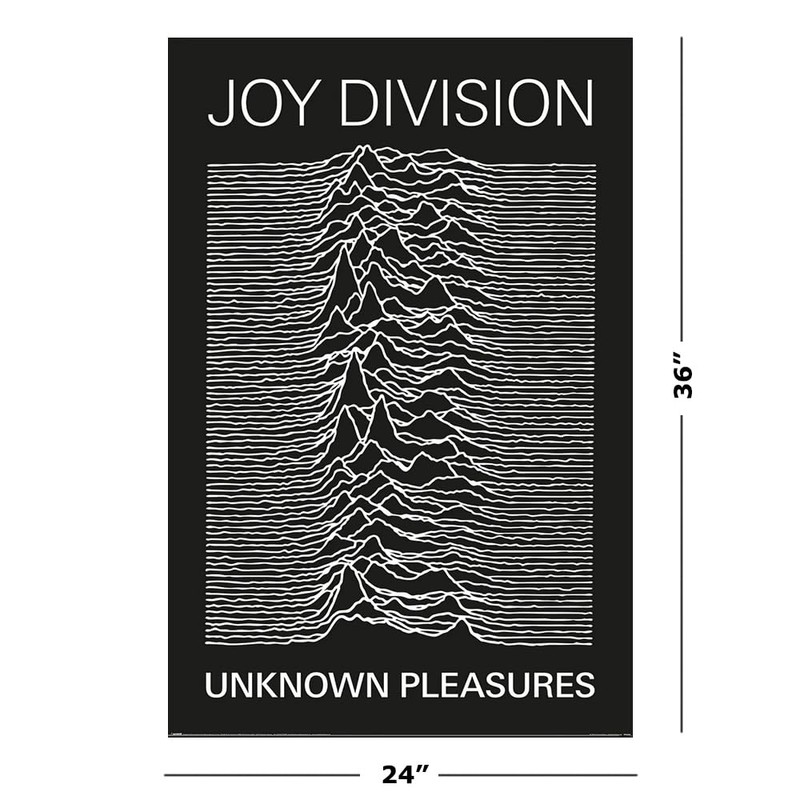 Joy Division - Music Poster (Unknown Pleasure - Album Cover)