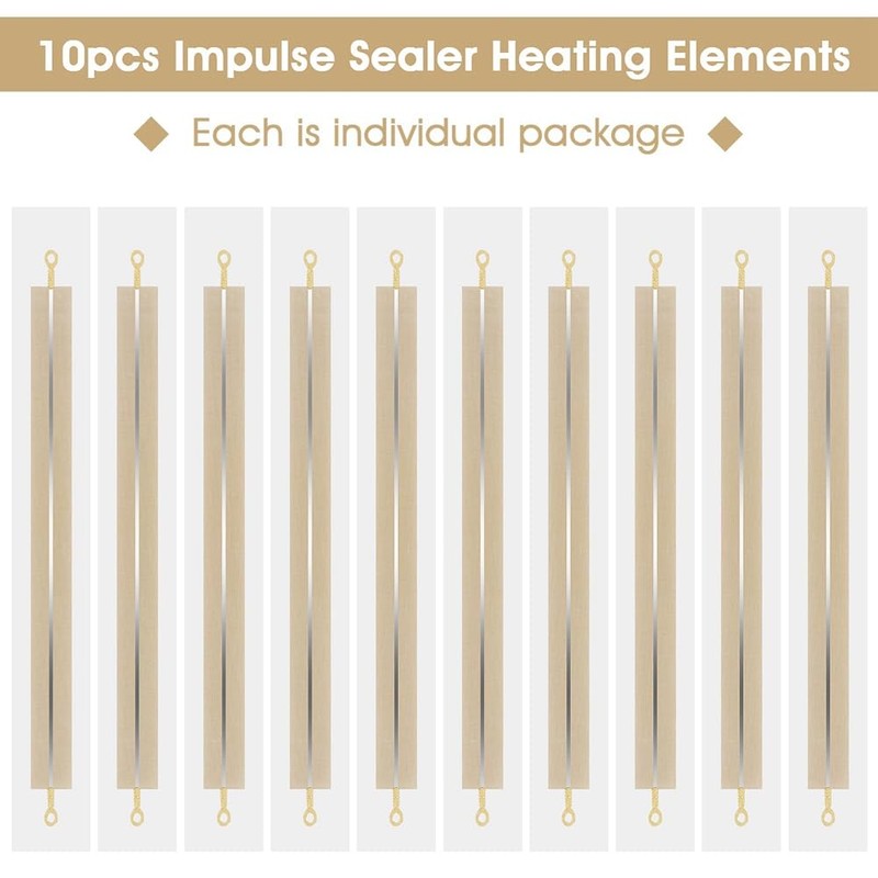 Kquepo Impulse Sealer Replacement Parts 12 Heat Seal Strips Replacement