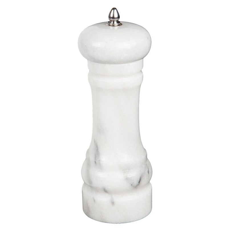 Creative Home Natural Marble Stone Pepper Spice Grinder, 2-3/8" Diam.