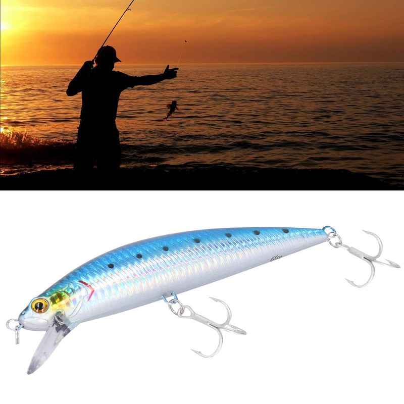 Keenso Artificial Fishing Lure, Sinking Sea Bait 60 g Stainless