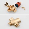 Tecmolog 3 Way Shower Diverter Valve G 1/2" Brass T
