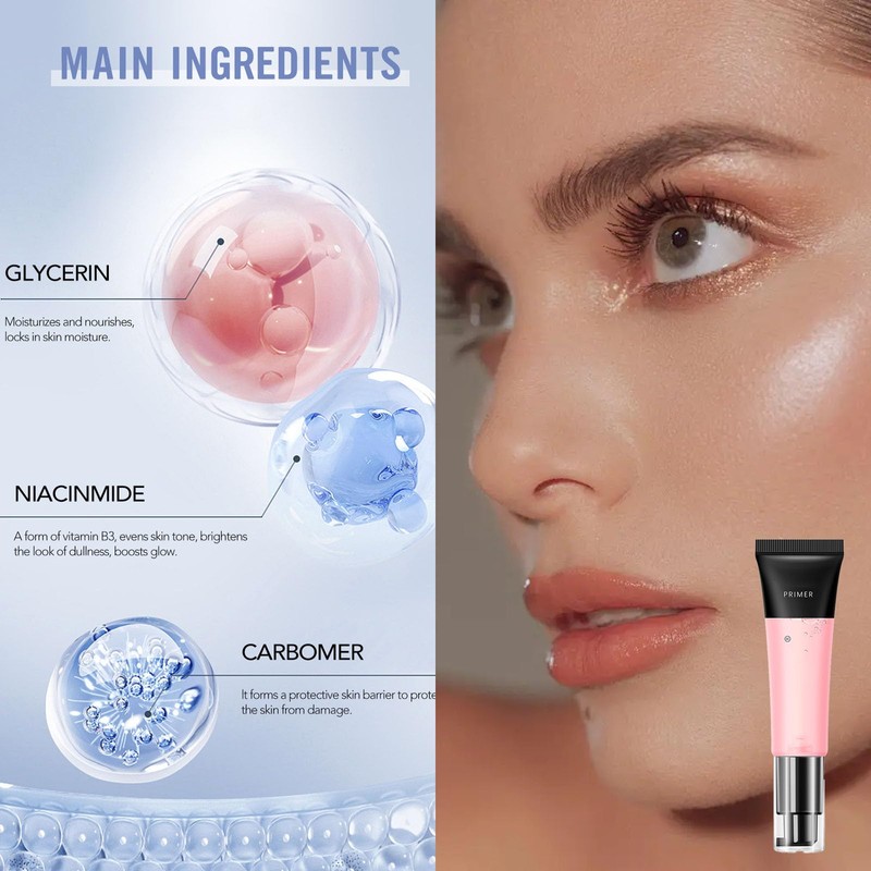 Face Primer Hide Pores Under Foundation, Moisturizing Even Skin Tone