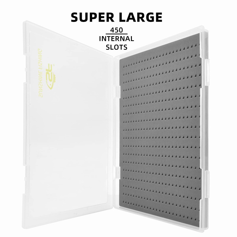 SF Collection Fly Boxes Clear Fly Fishing Box A4 Extra