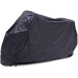 logei® Motorcycle Full Garage Tarpaulin Cover Garage Folding Garage Weather Protection Protective Cover Motorcycle Tarpaulin Cover Scooter Rain Cover Black (XL: 230 x 95 x 125)