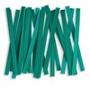 Weststone 100pcs Plastic/Paper Coated Green 4" X 1/4" Twist Ties