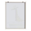 Kate and Laurel Blake Bathroom Bubble Bath Giraffe Framed Printed